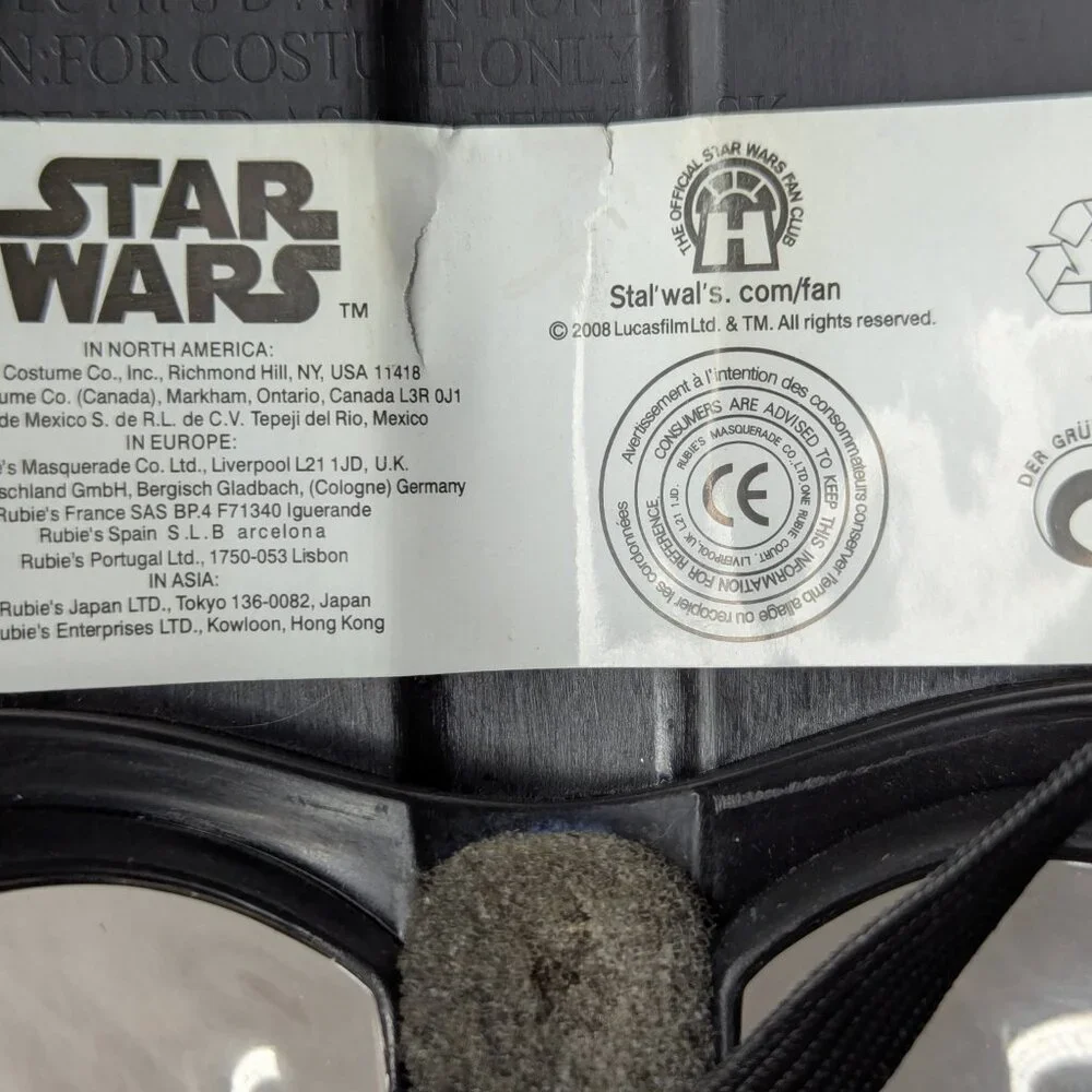 2008 Lucasfilm Rubie's Star Wars Darth Vader Child Costume w/Mask Size Small 4-6 - Picture 10 of 15
